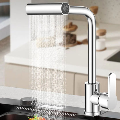 3 in 1 Waterfall Kitchen Faucet 360° Swiveling Anti-Splash Sink Faucet Sprayer.