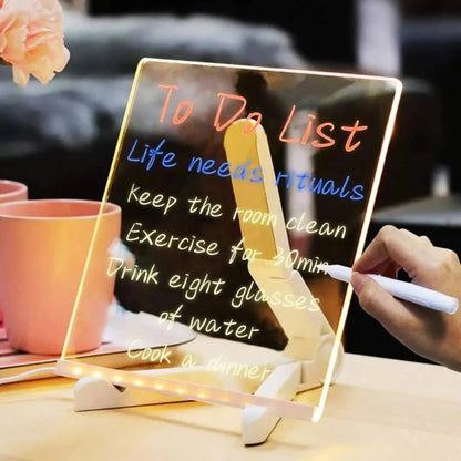 3d Acrylic Led Writing Note Board