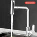 3 in 1 Waterfall Kitchen Faucet 360° Swiveling Anti-Splash Sink Faucet Sprayer.