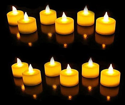 Battery Operated LED Candle Diya Decorative Lights Pack of 24