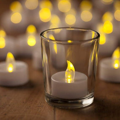 Battery Operated LED Candle Diya Decorative Lights Pack of 24