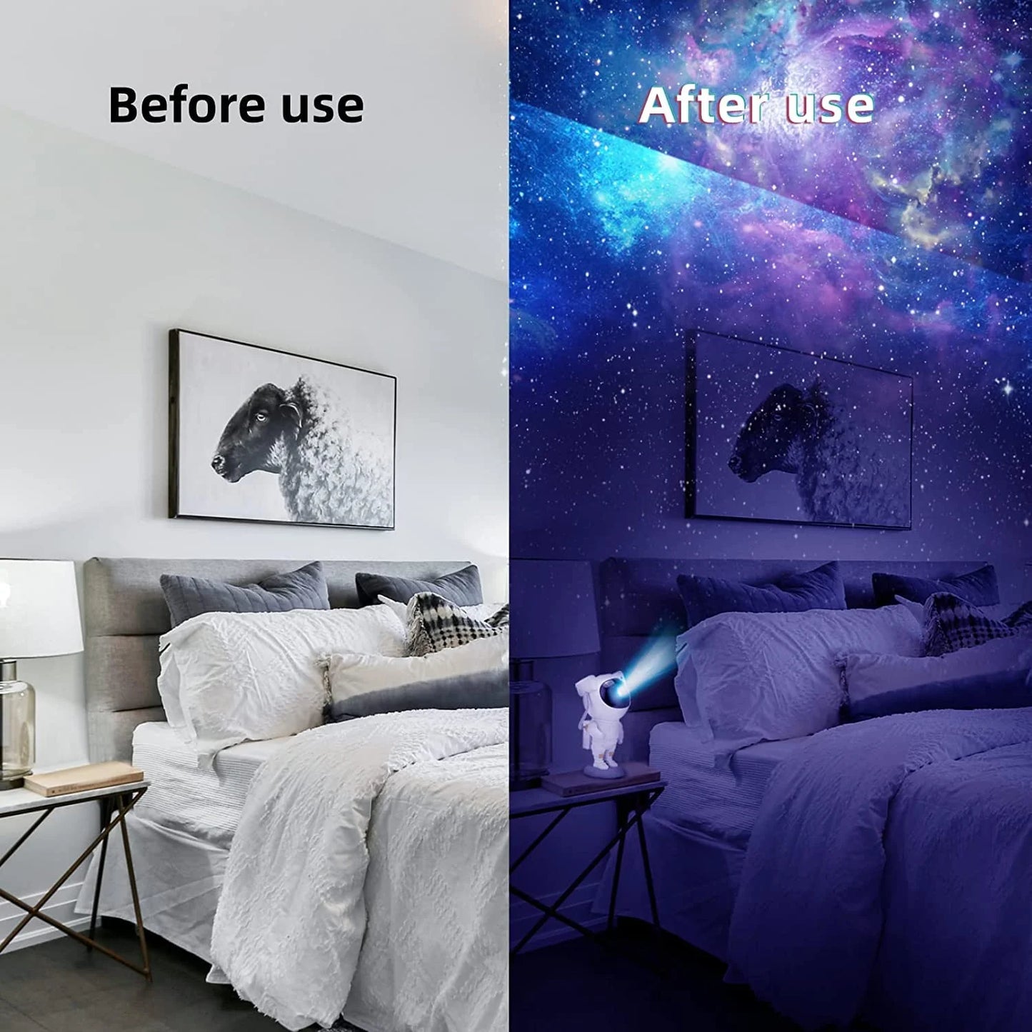 Astronaut Galaxy Light Projector Star Night LED Light With Remote/Timer