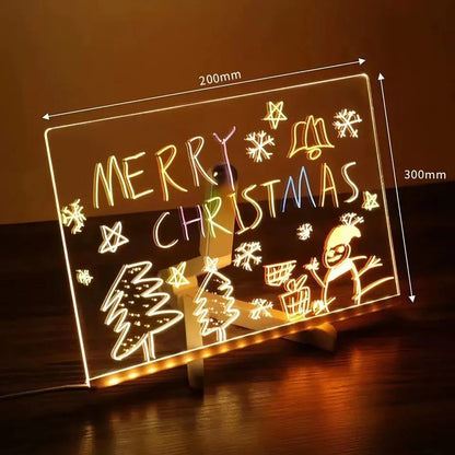 3d Acrylic Led Writing Note Board